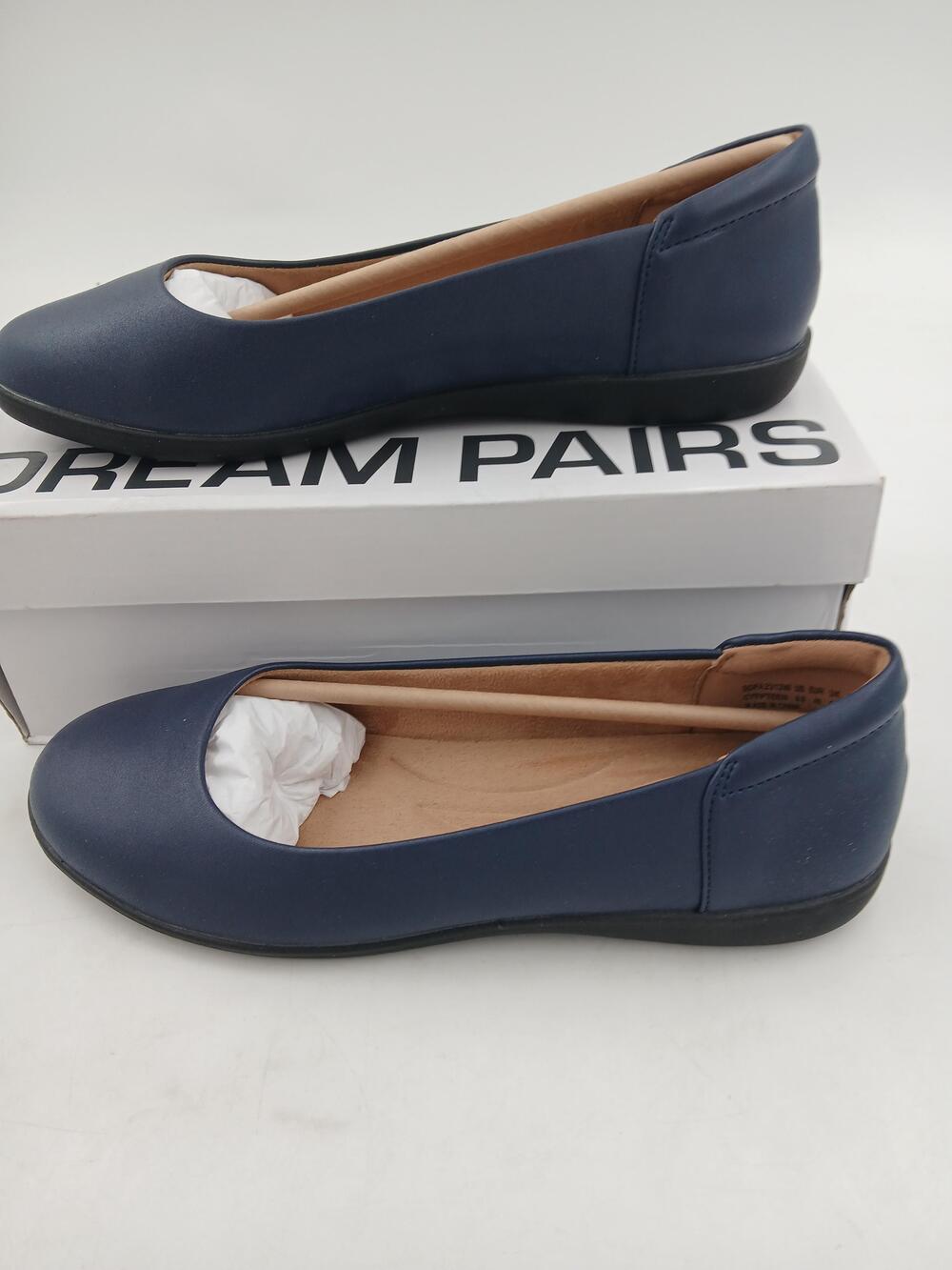 Dream Pairs Ballet Flats Shoes Womens Size 8.5 Navy Fifteen Comfort Slip On